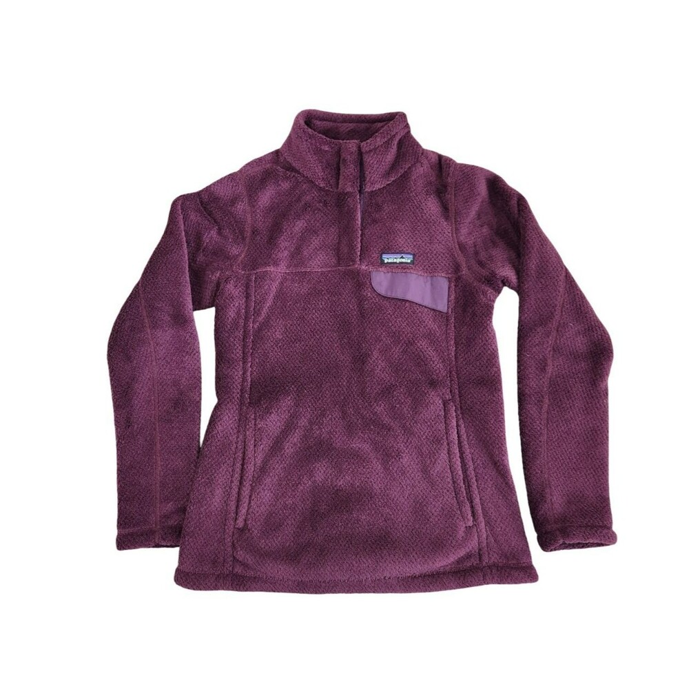 Patagonia Re-Tool Snap-T Fleece Pullover Mauve Purple Jacket Women’s XS